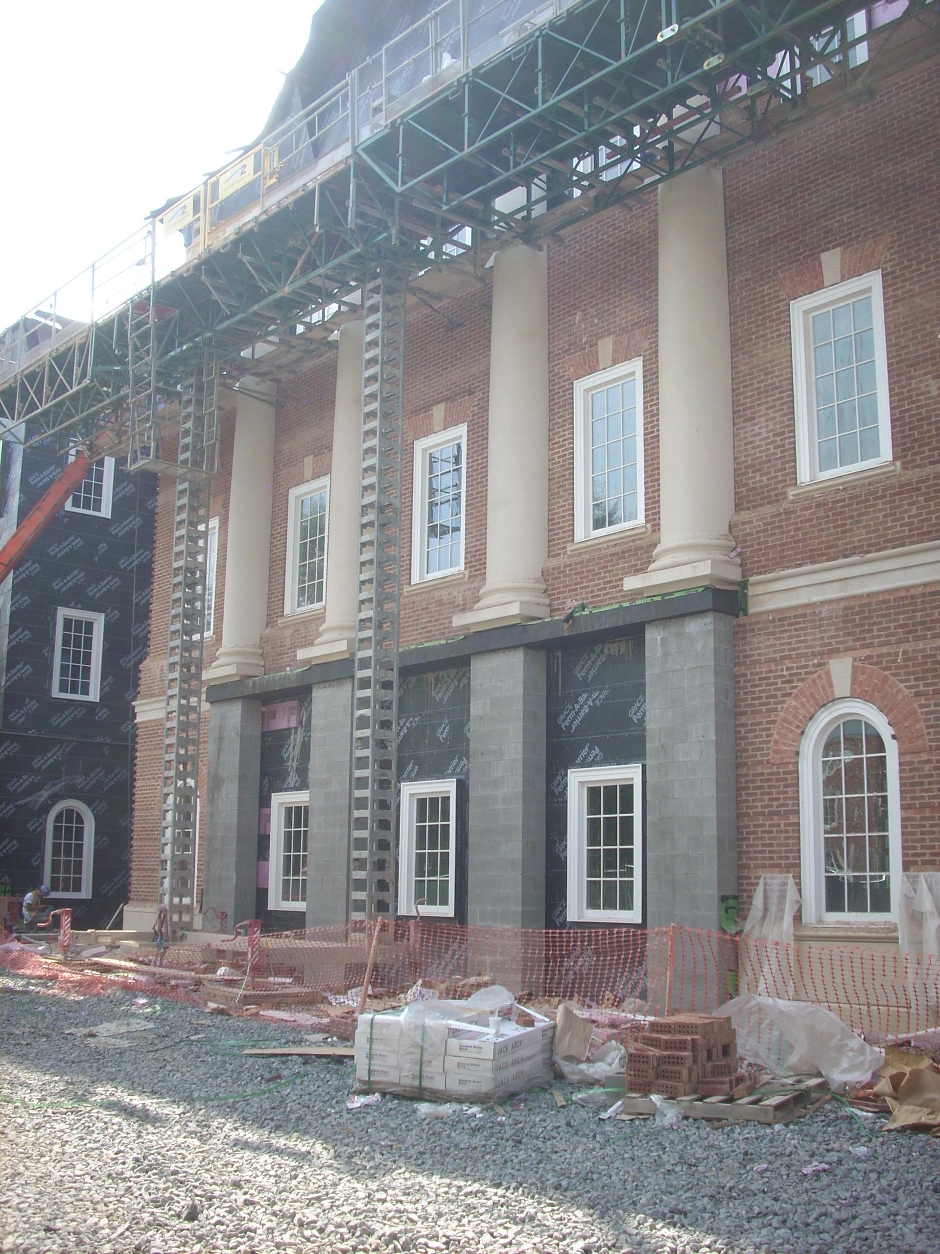 Existing masonry building recorded before alteration