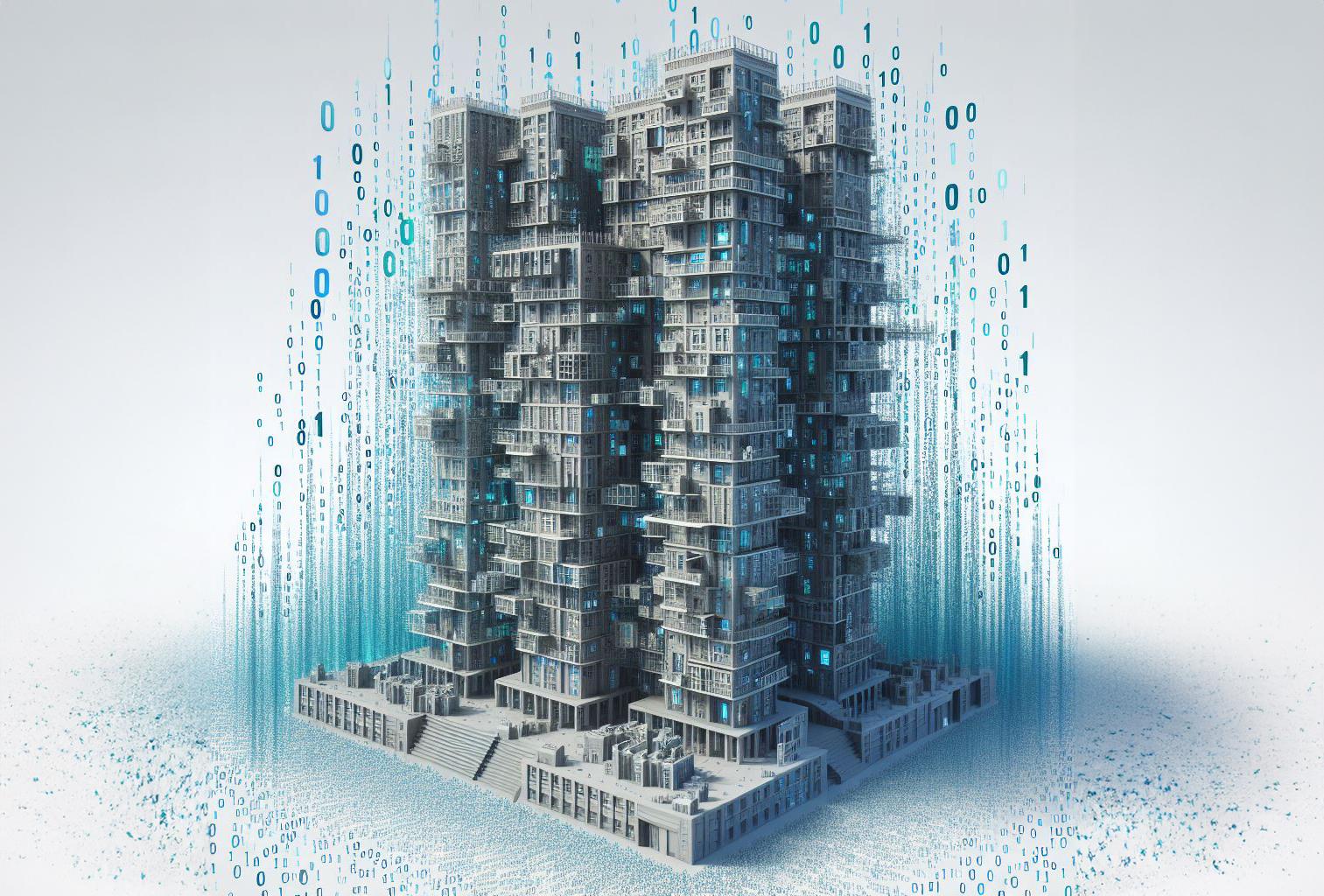Technical structural drawing developed from coordinated project information