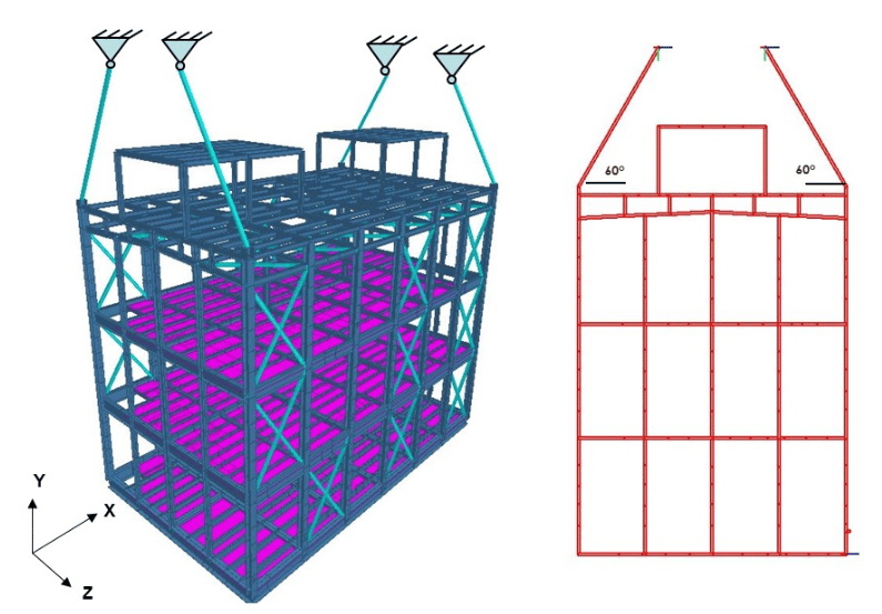 Three-dimensional structural model used to coordinate framing and openings